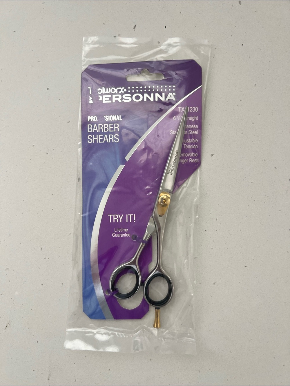 Toolworx Personna TX1230 Professional Barber Shears 6¾” Japanese Steel NEW